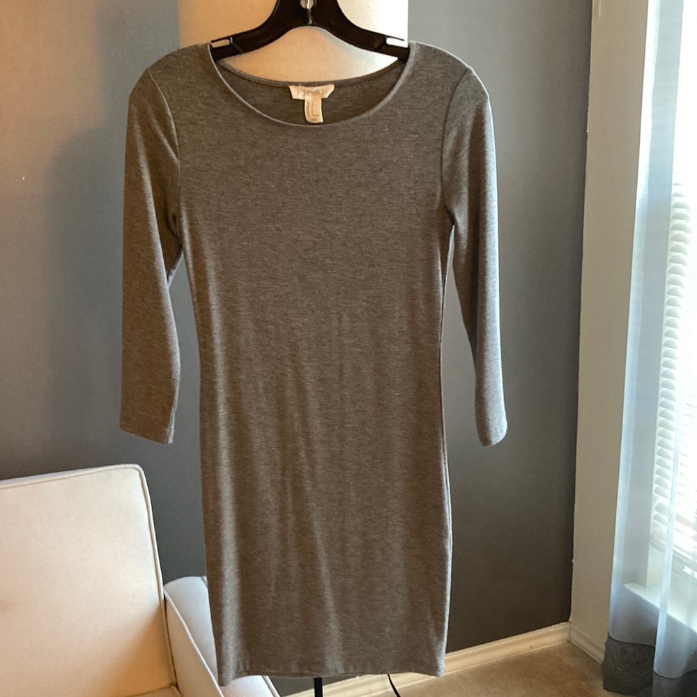 Gray fitted Dress